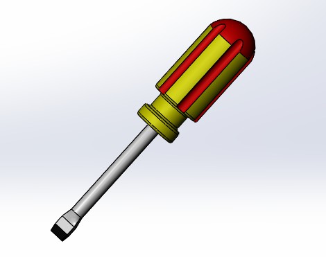 一字螺丝刀模型