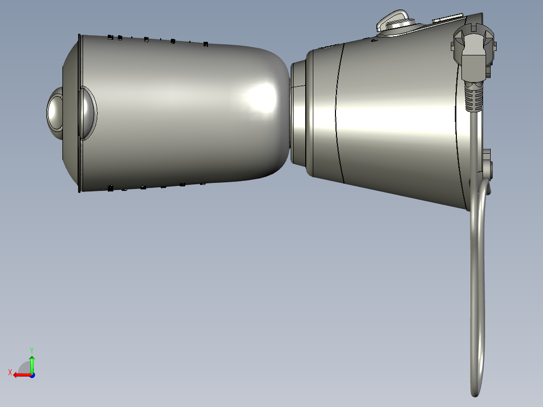 搅拌机step后视图