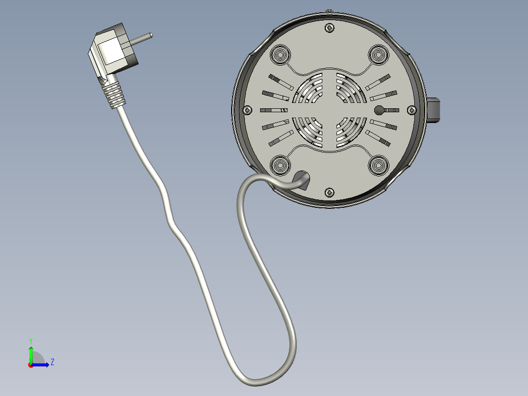 搅拌机step左视图