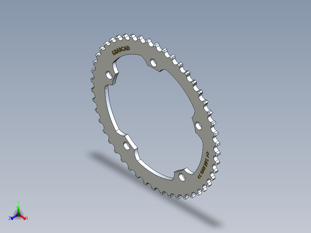 齿盘正等轴测图