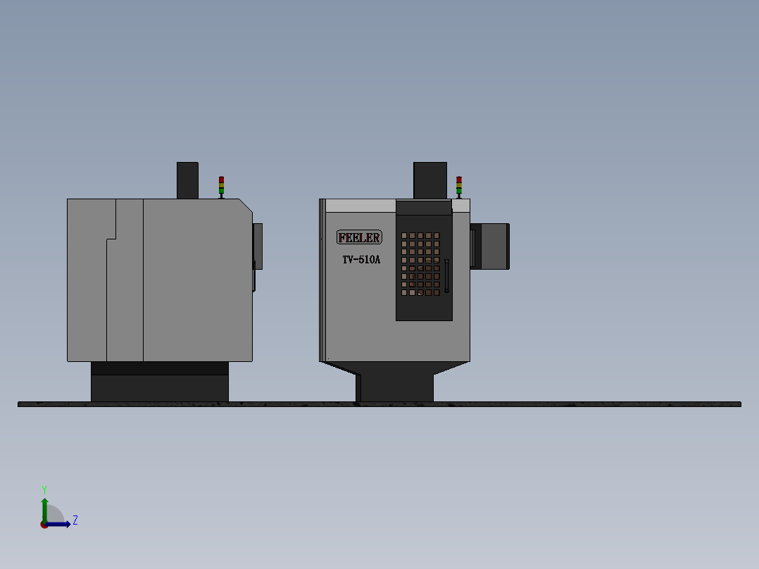 机床模型左视图
