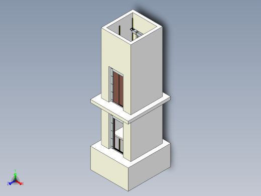 轿厢电梯结构模型