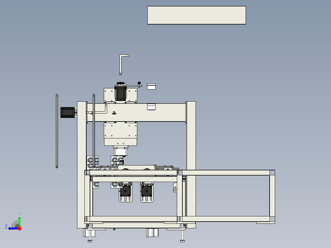DIY数控铣床右视图