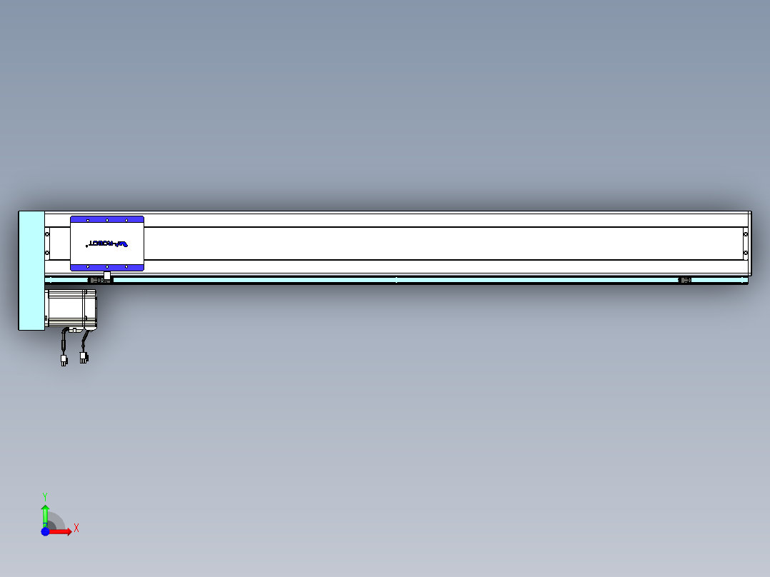 威洛博VC丝杆传动-无尘环境VC14-Lxx-C-S1250-BL-ZP75-C3前视图