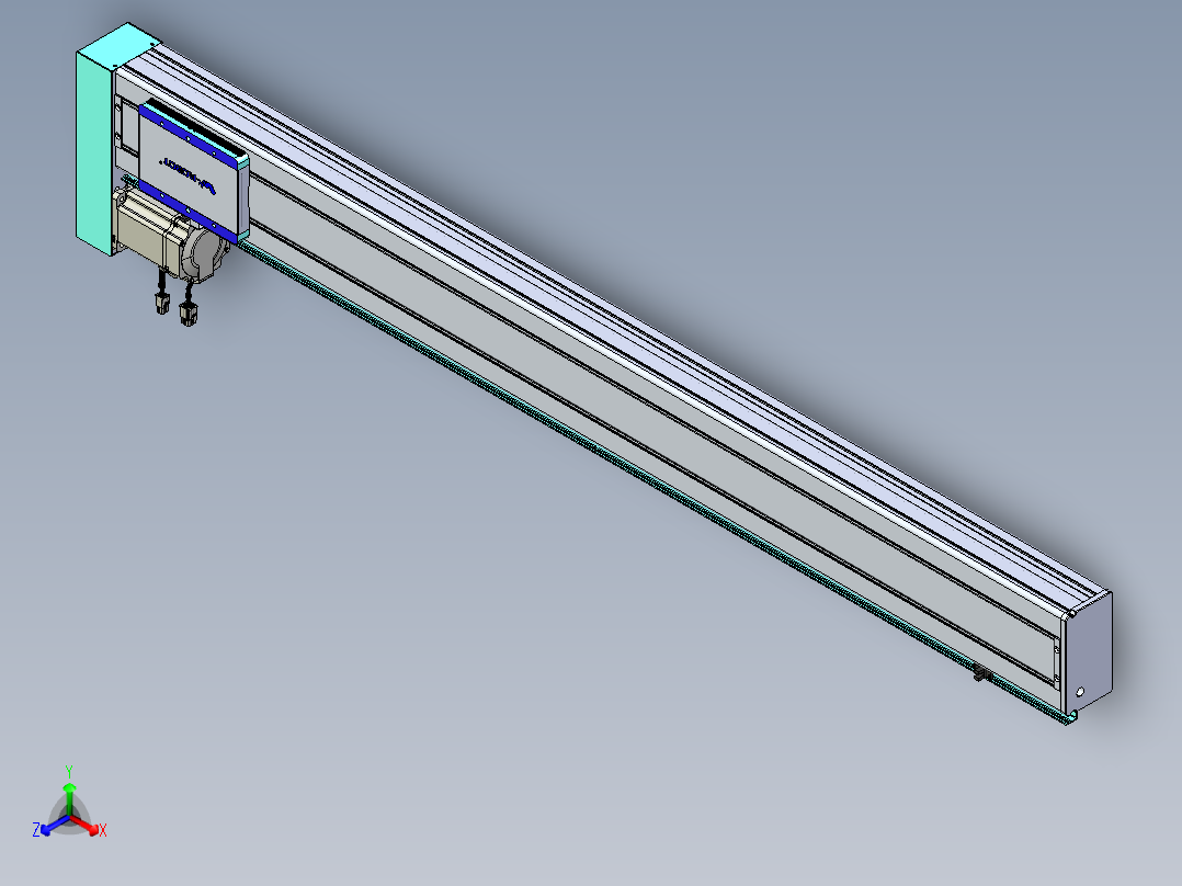 威洛博VC丝杆传动-无尘环境VC14-Lxx-C-S1250-BL-ZP75-C3正等轴测图
