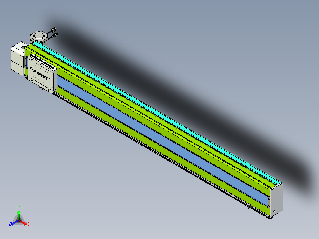 威洛博VBC同步带传动一无尘环境VBC17-L45-S1450-BLD-ZP75-C3主视图