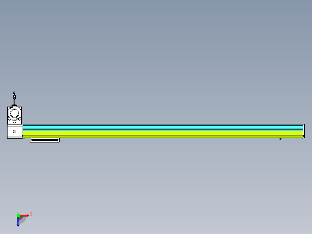 威洛博VBC同步带传动一无尘环境VBC17-L45-S1450-BLD-ZP75-C3俯视图