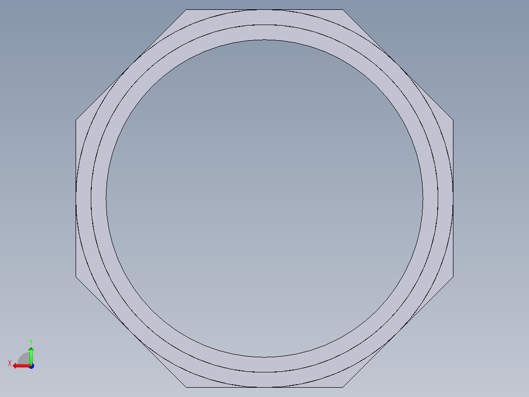 12KIFV 用溶剂焊接插座DF双适配器，溶剂焊接插口DM和BSP的阳螺纹端R后视图