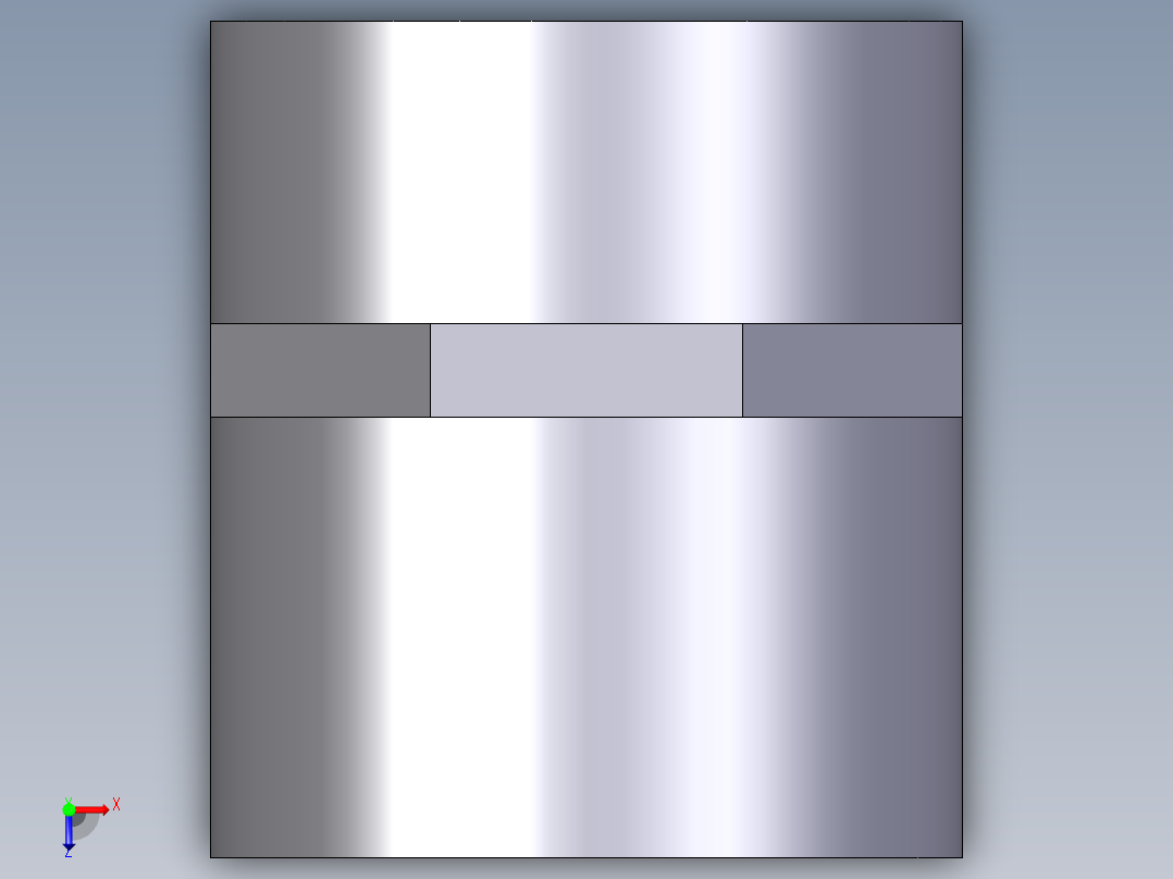 12KIFV 用溶剂焊接插座DF双适配器，溶剂焊接插口DM和BSP的阳螺纹端R俯视图