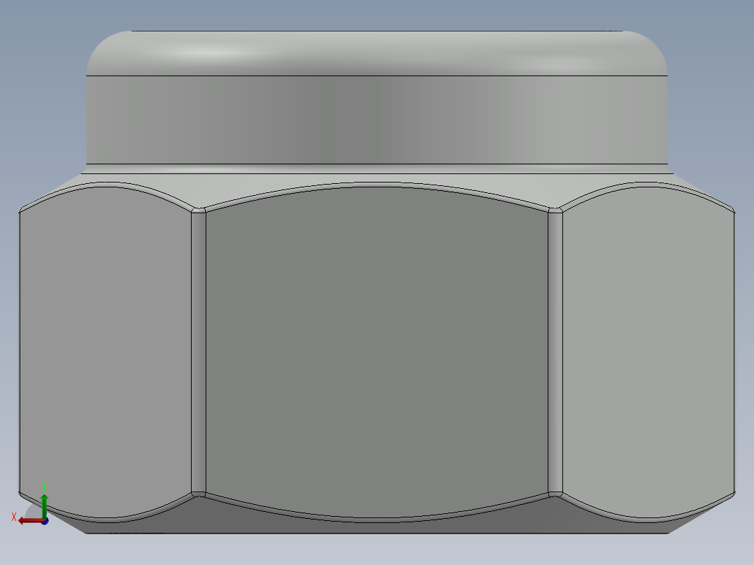 紧固件-0.3750 Lock Nut后视图