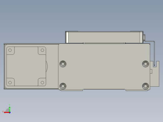 直线模组LHC14-S100-L设计图纸后视缩略图