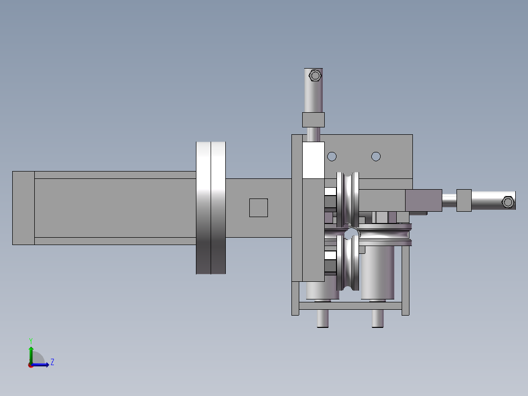滚焊机之调丝器左视图