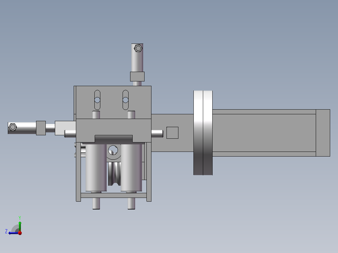 滚焊机之调丝器右视图