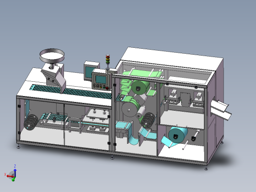 DPH300铝塑泡罩包装机三维SW模型=511588==180