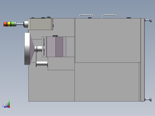DPH300铝塑泡罩包装机三维SW模型=511588==180右视缩略图
