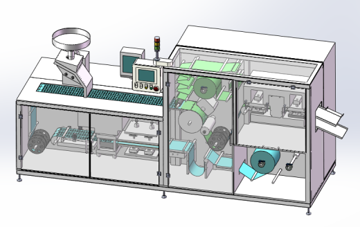 DPH300铝塑泡罩包装机三维SW模型=511588==180缩略图