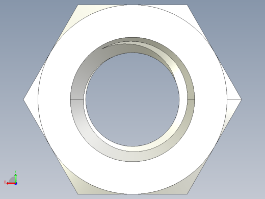 DIN 934 螺母-M5 Nut.STEP后视缩略图