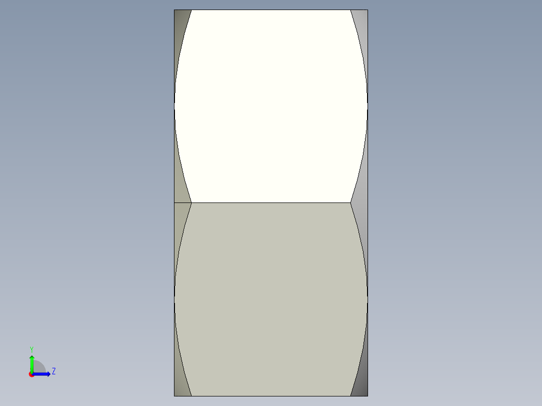 DIN 934 螺母-M5 Nut.STEP左视图