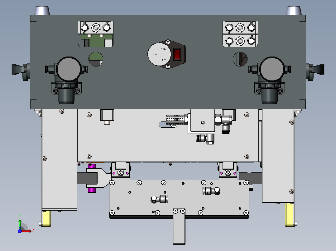 6片背胶一道贴附治具前视图