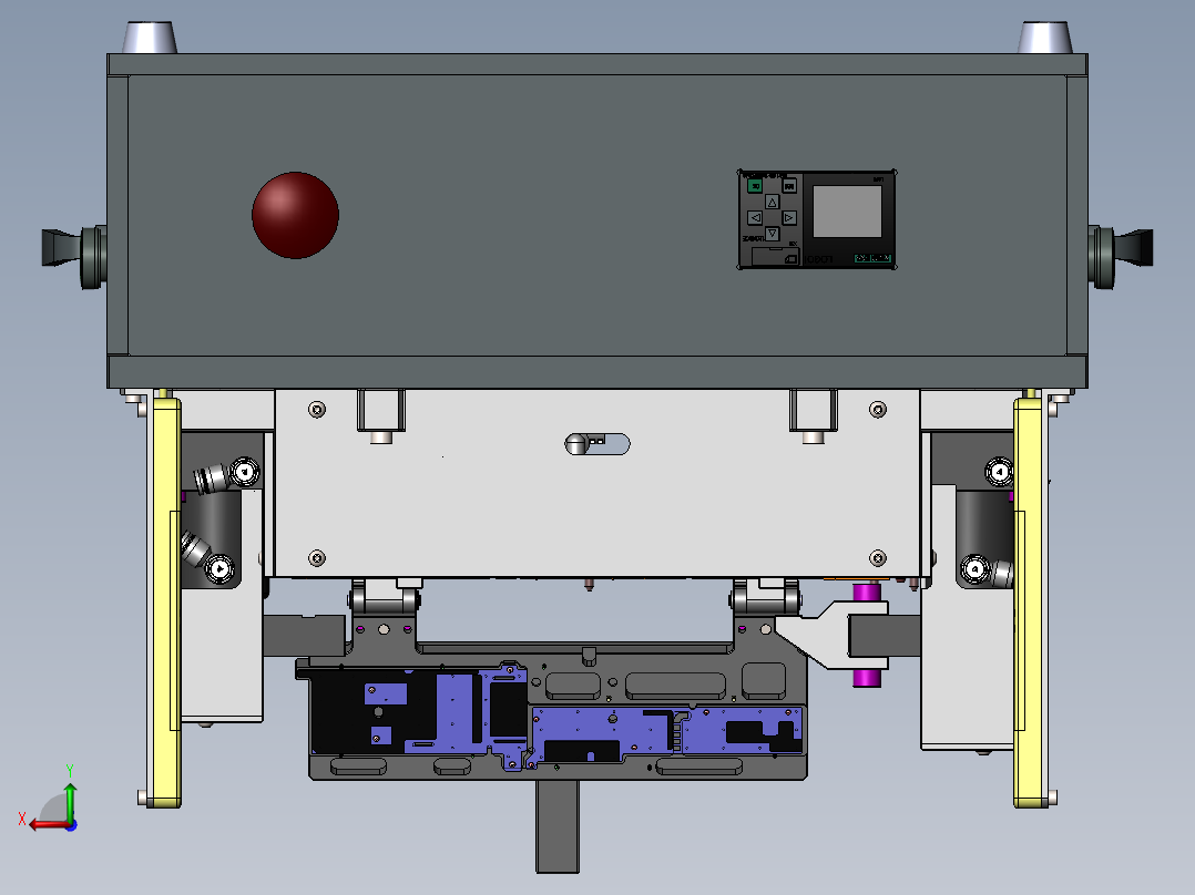 6片背胶一道贴附治具后视图