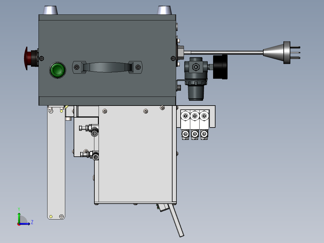 6片背胶一道贴附治具左视图