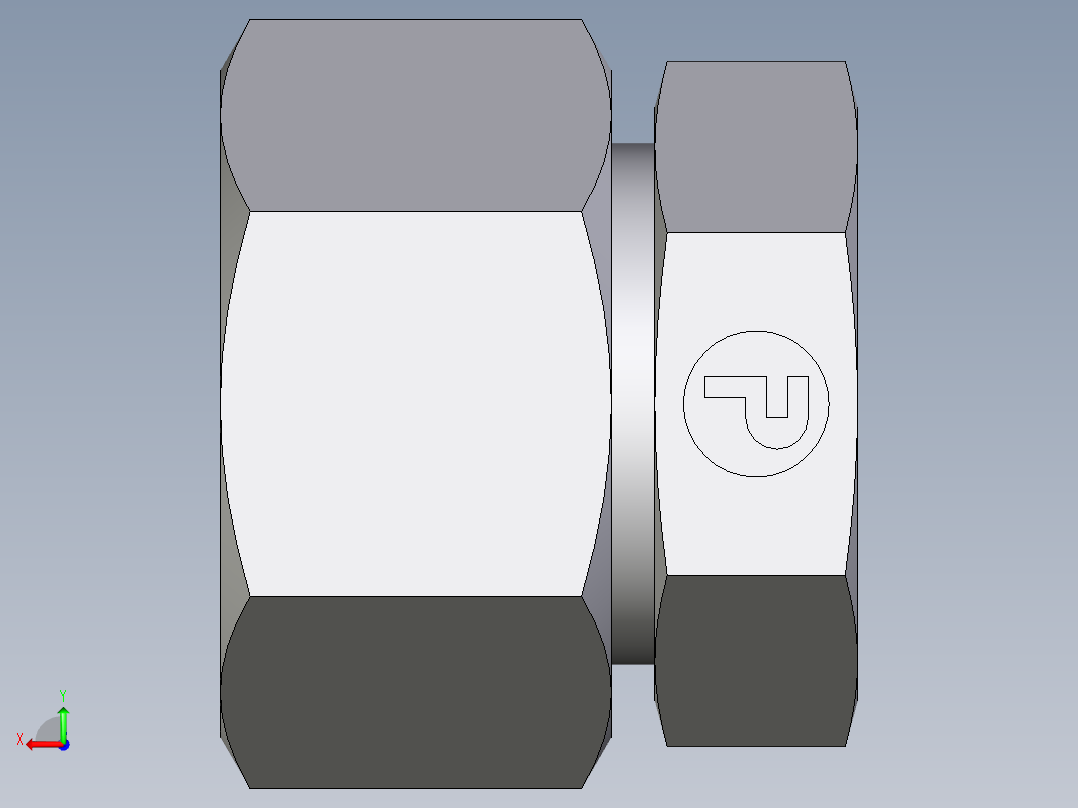 卡套式工业通用硬管接头EO_Blanking_plug_for_tube_ends_ROV25ZSCF后视图