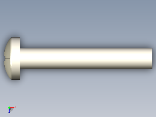 螺丝 M4 十字盘头-M4x25 Screw head.STEP俯视缩略图