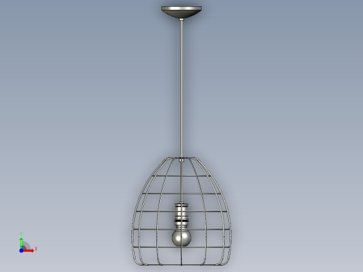 复古吊灯4前视缩略图