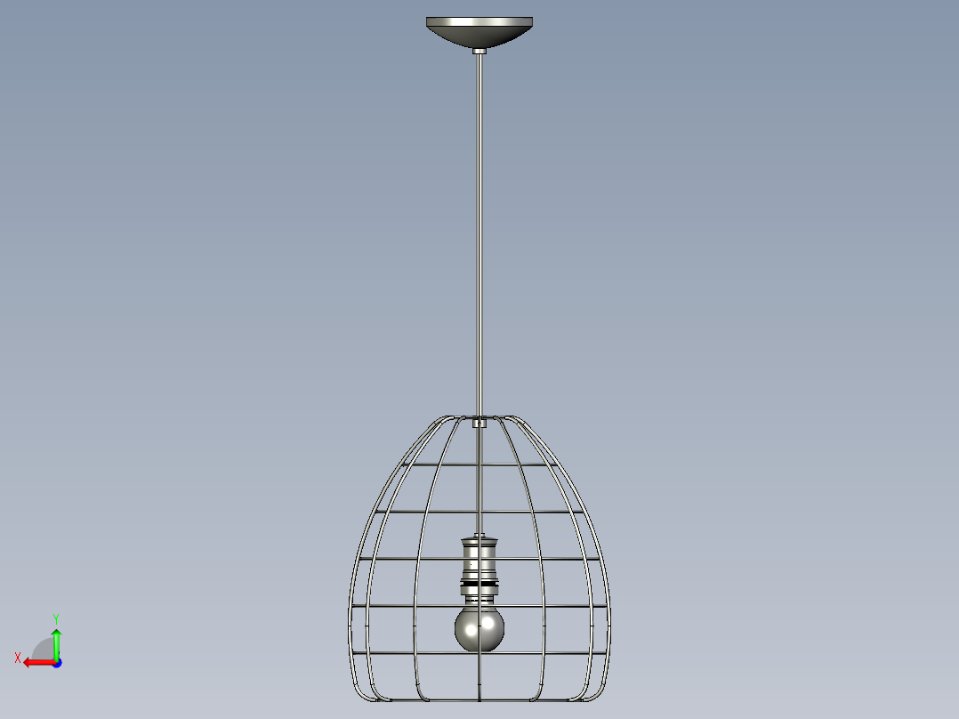 复古吊灯4后视图