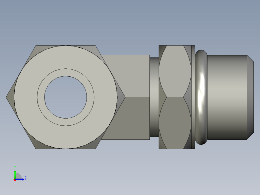 卡套式工业通用硬管接头6_s5bu-s左视缩略图