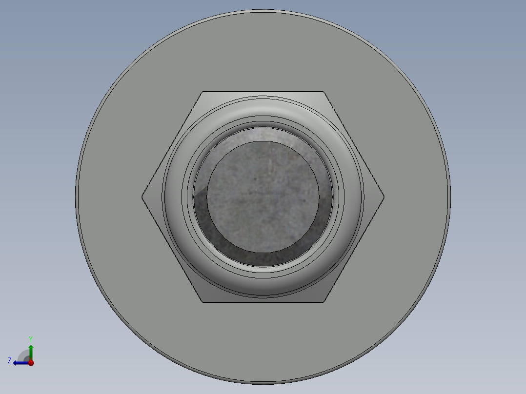 紧固件-0.7500 All-Thread右视图