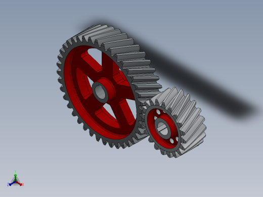 齿轮啮合 (67)正等轴测缩略图
