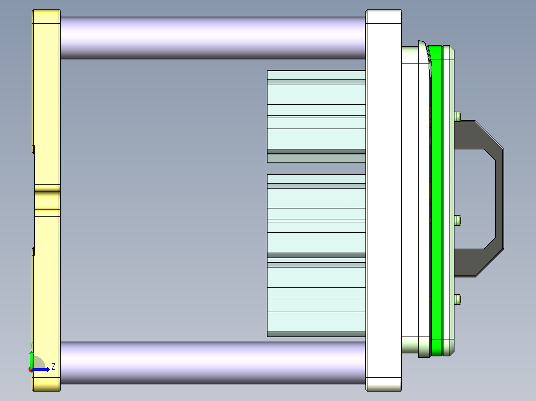 TP301-C-CNC3笔记本CNC工装夹具三维模型-0923左视图