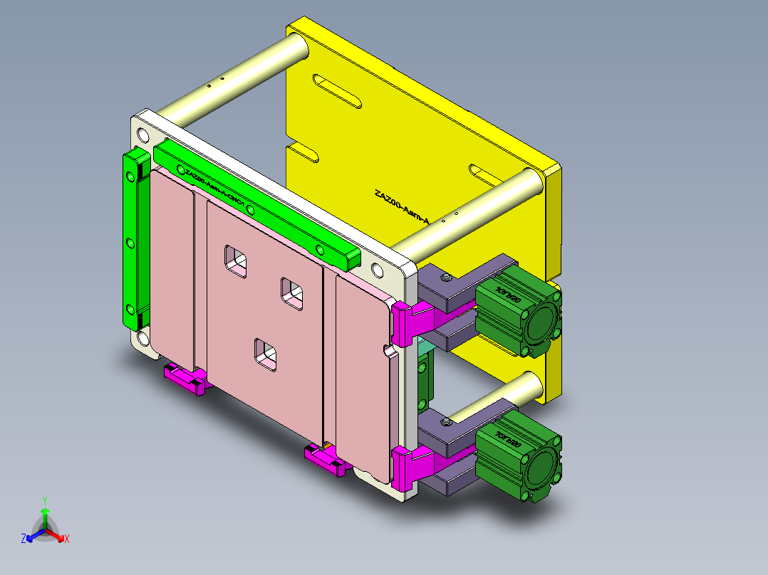 ZAZ00-Aam-A-笔记本CNC工装夹具三维模型CNC1-0205正等轴测图