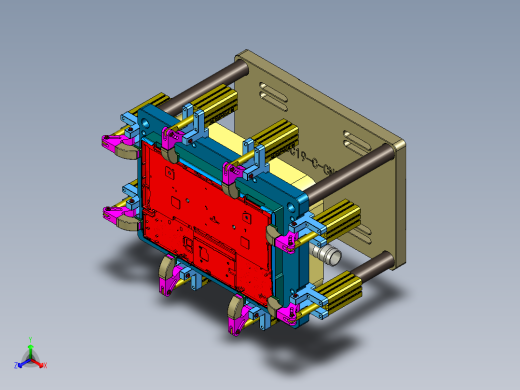 CS19-C-CNC4笔记本CNC工装夹具三维模型-180523