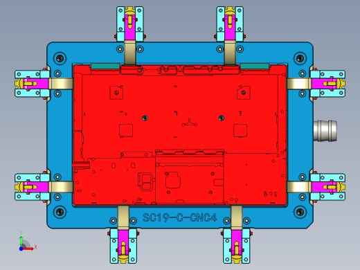 CS19-C-CNC4笔记本CNC工装夹具三维模型-180523前视缩略图