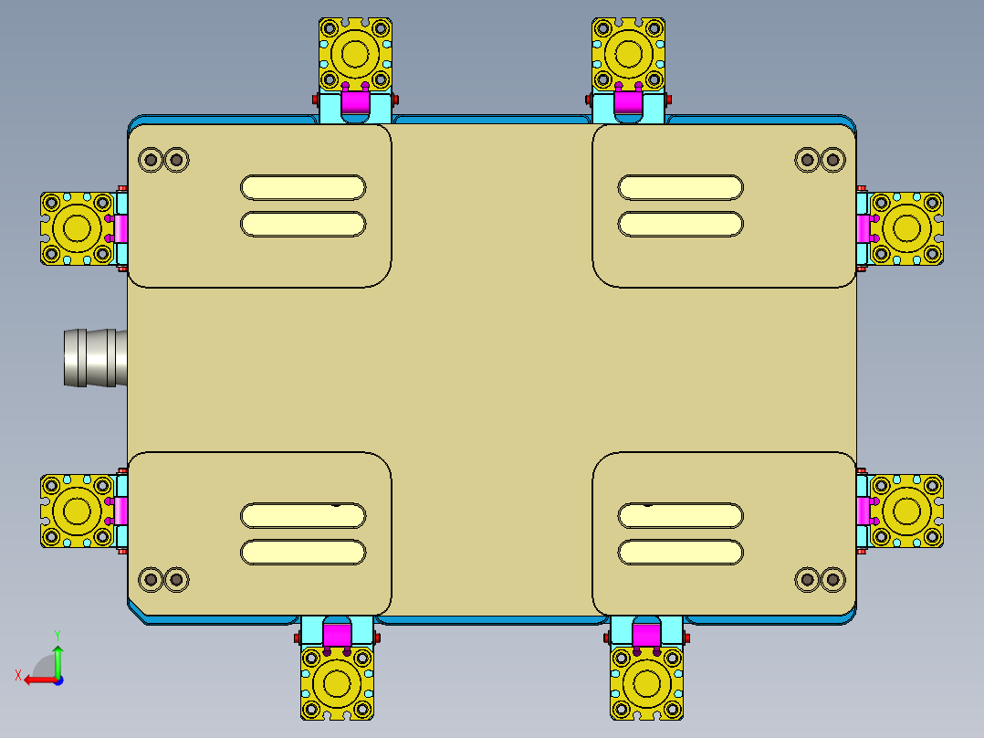 CS19-C-CNC4笔记本CNC工装夹具三维模型-180523后视图