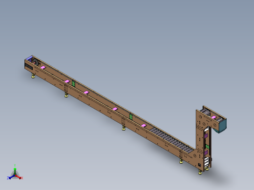 1升Z型斗式提升机sw22可编辑正等轴测缩略图