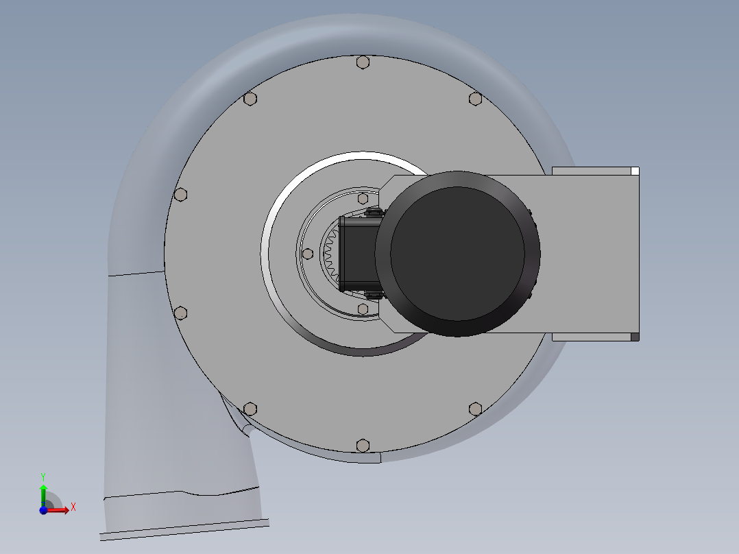 单级离心压缩机前视图