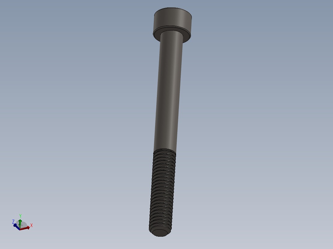 Screw_DIN_912_M6x60_A2.SLDPRT公制内六角螺钉主视图