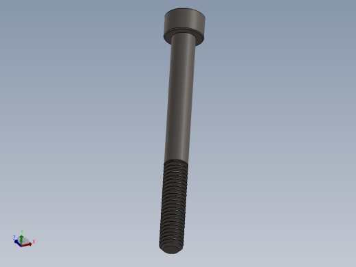 Screw_DIN_912_M6x60_A2.SLDPRT公制内六角螺钉