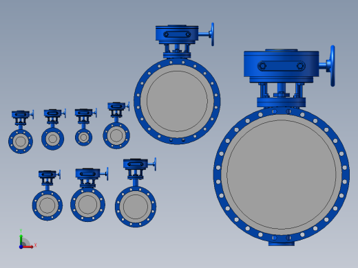 9款最全法兰硬密封蝶阀前视缩略图