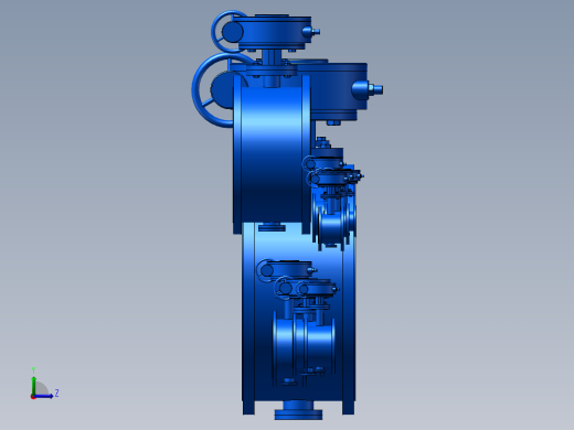 9款最全法兰硬密封蝶阀左视缩略图
