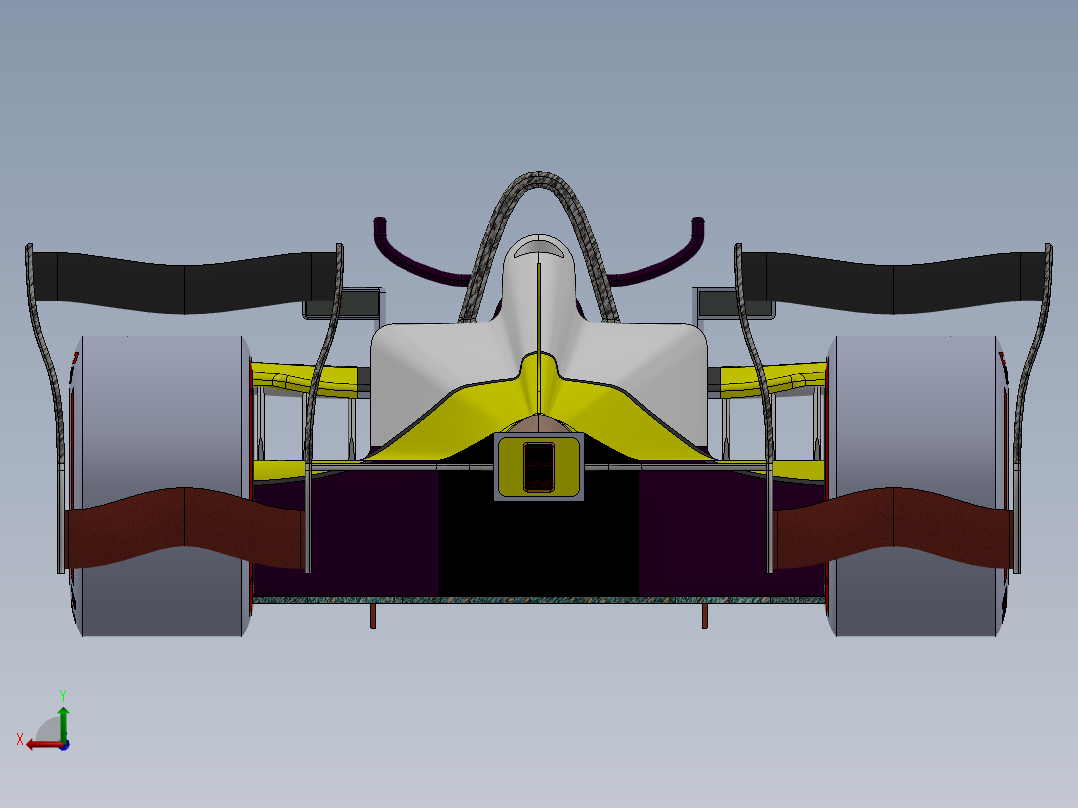 汽车尾翼(30)后视图