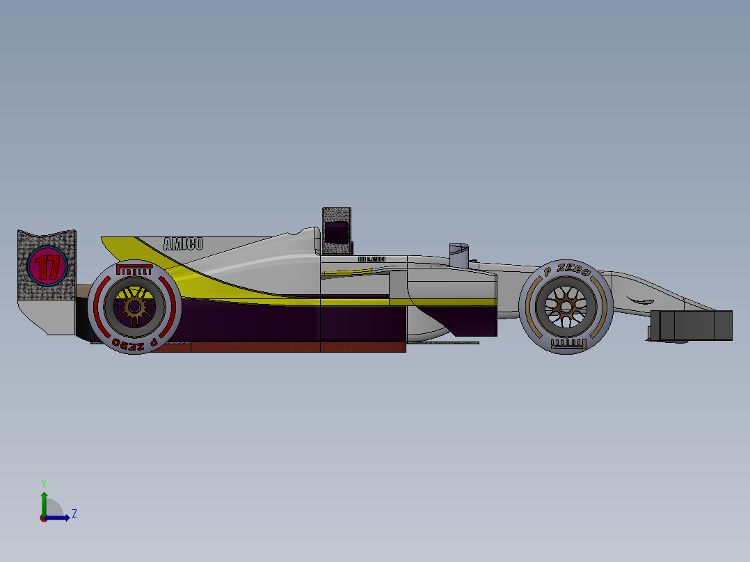 汽车尾翼(30)左视图