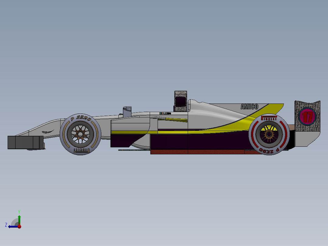 汽车尾翼(30)右视图