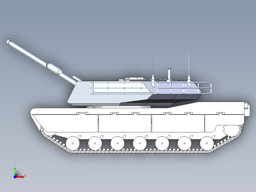 B3003250-M1A1艾布拉姆斯坦克前视缩略图