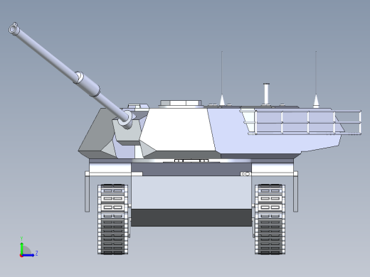 B3003250-M1A1艾布拉姆斯坦克左视缩略图