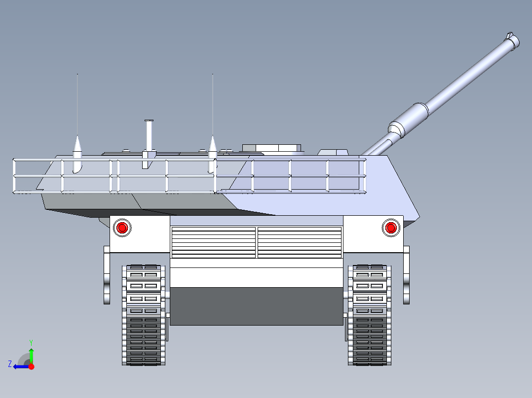 B3003250-M1A1艾布拉姆斯坦克右视图