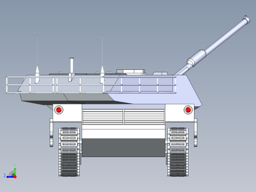 B3003250-M1A1艾布拉姆斯坦克右视缩略图